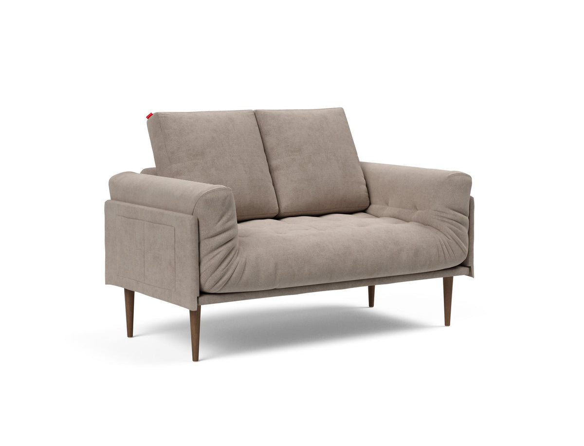 Rollo Styletto Klappsofa 80 mit Gestellbezug Spring in 318 Cordufine Beige präsentiert im Onlineshop von KAQTU Design AG. Bettsofa ist von Innovation Living