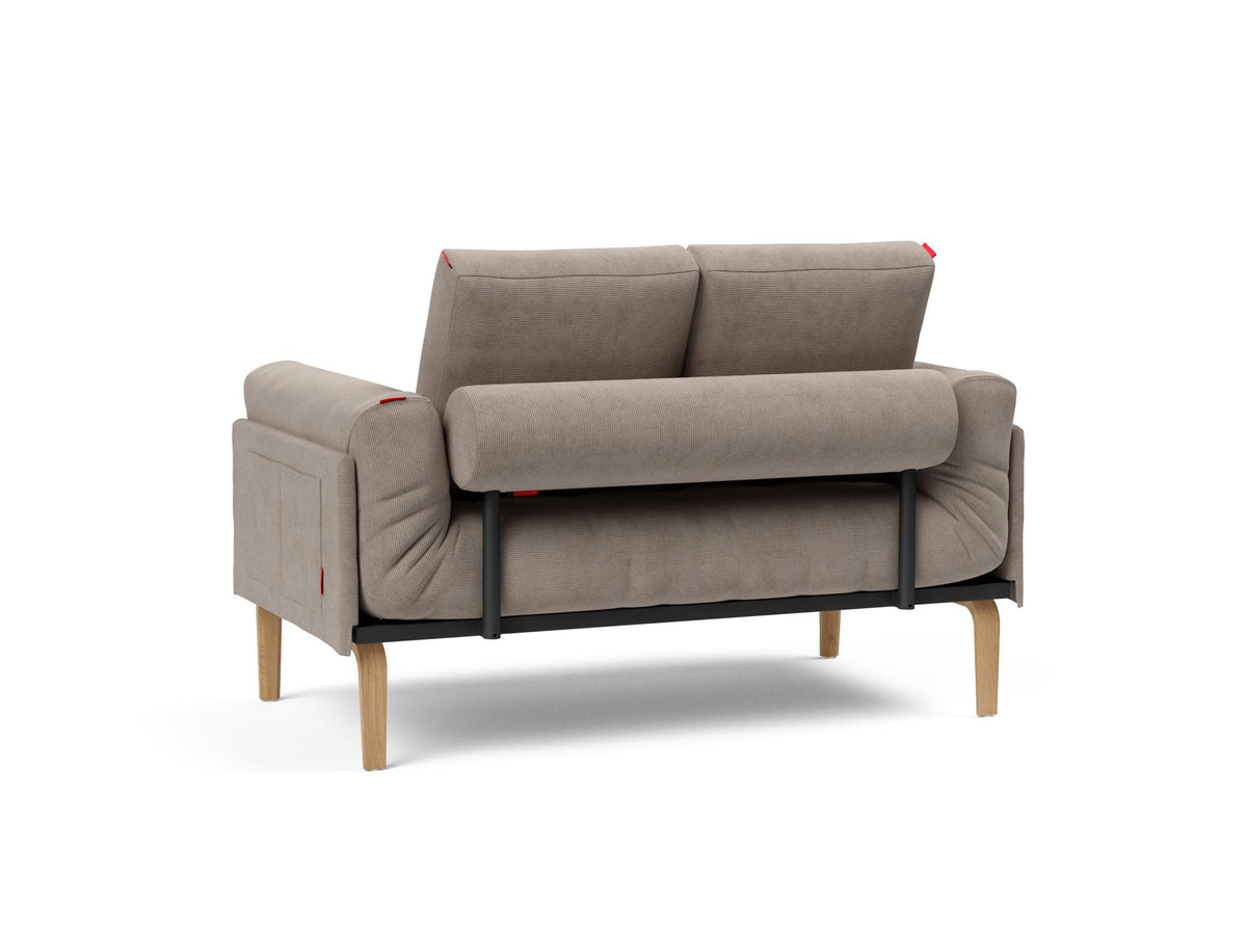 Rollo Bow Klappsofa 80 mit Gestellbezug Spring in 318 Cordufine Beige präsentiert im Onlineshop von KAQTU Design AG. Bettsofa ist von Innovation Living