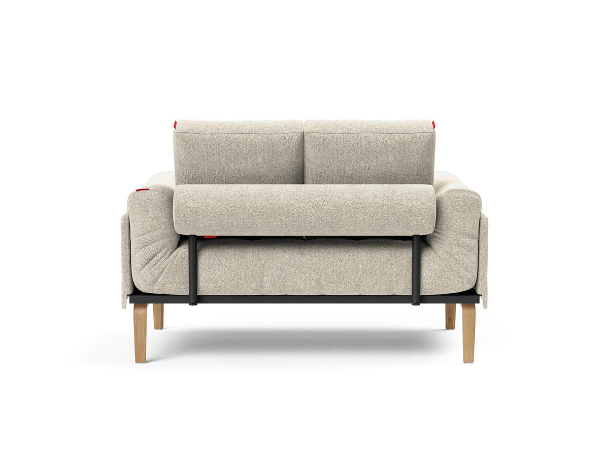 Rollo Bow Klappsofa 80 mit Gestellbezug Spring in 357 Taura Off White präsentiert im Onlineshop von KAQTU Design AG. Bettsofa ist von Innovation Living