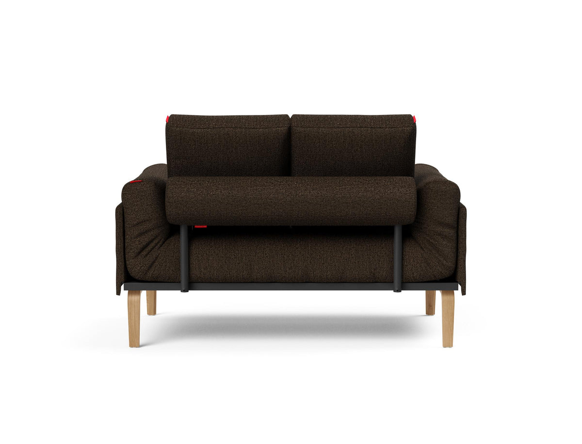 Rollo Bow Klappsofa 80 mit Gestellbezug Spring in 358 Taura Chocco präsentiert im Onlineshop von KAQTU Design AG. Bettsofa ist von Innovation Living