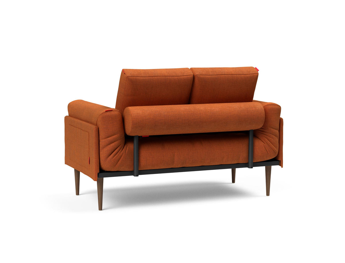 Rollo Styletto Klappsofa 80 mit Gestellbezug Spring in 412 Esina Rust Orange präsentiert im Onlineshop von KAQTU Design AG. Bettsofa ist von Innovation Living