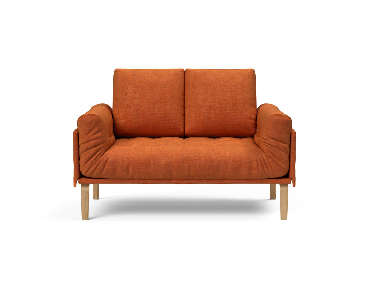 Rollo Bow Klappsofa 80 mit Gestellbezug Spring in 412 Esina Rust Orange präsentiert im Onlineshop von KAQTU Design AG. Bettsofa ist von Innovation Living