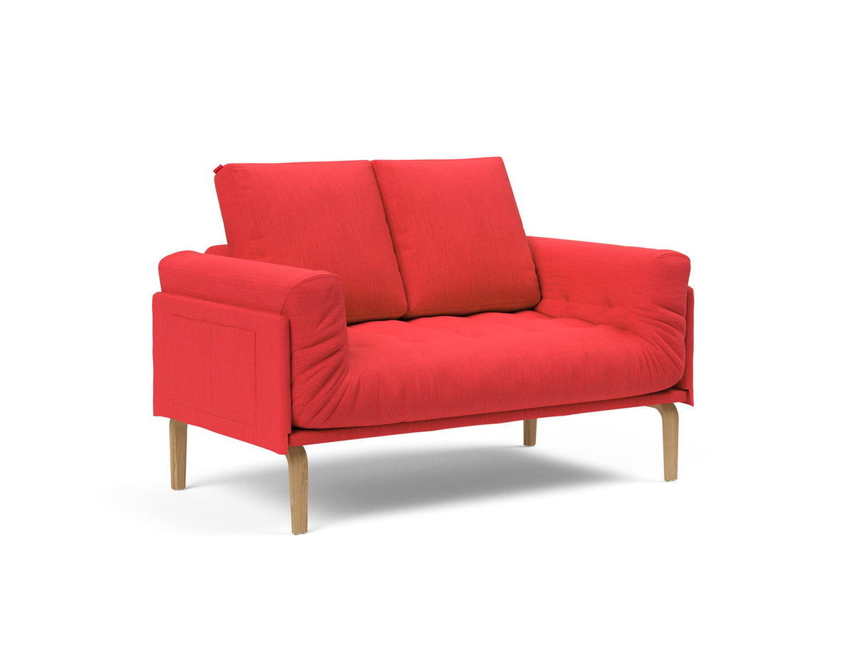 Rollo Bow Klappsofa 80 mit Gestellbezug Spring in 511 Elegance Red präsentiert im Onlineshop von KAQTU Design AG. Bettsofa ist von Innovation Living