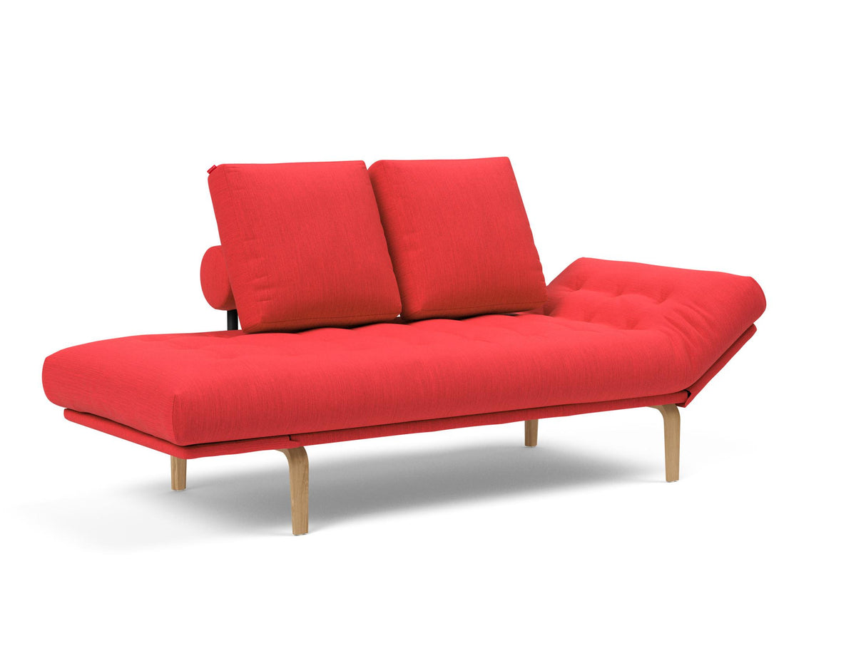 Rollo Bow Klappsofa 80 mit Gestellbezug Spring in 511 Elegance Red präsentiert im Onlineshop von KAQTU Design AG. Bettsofa ist von Innovation Living