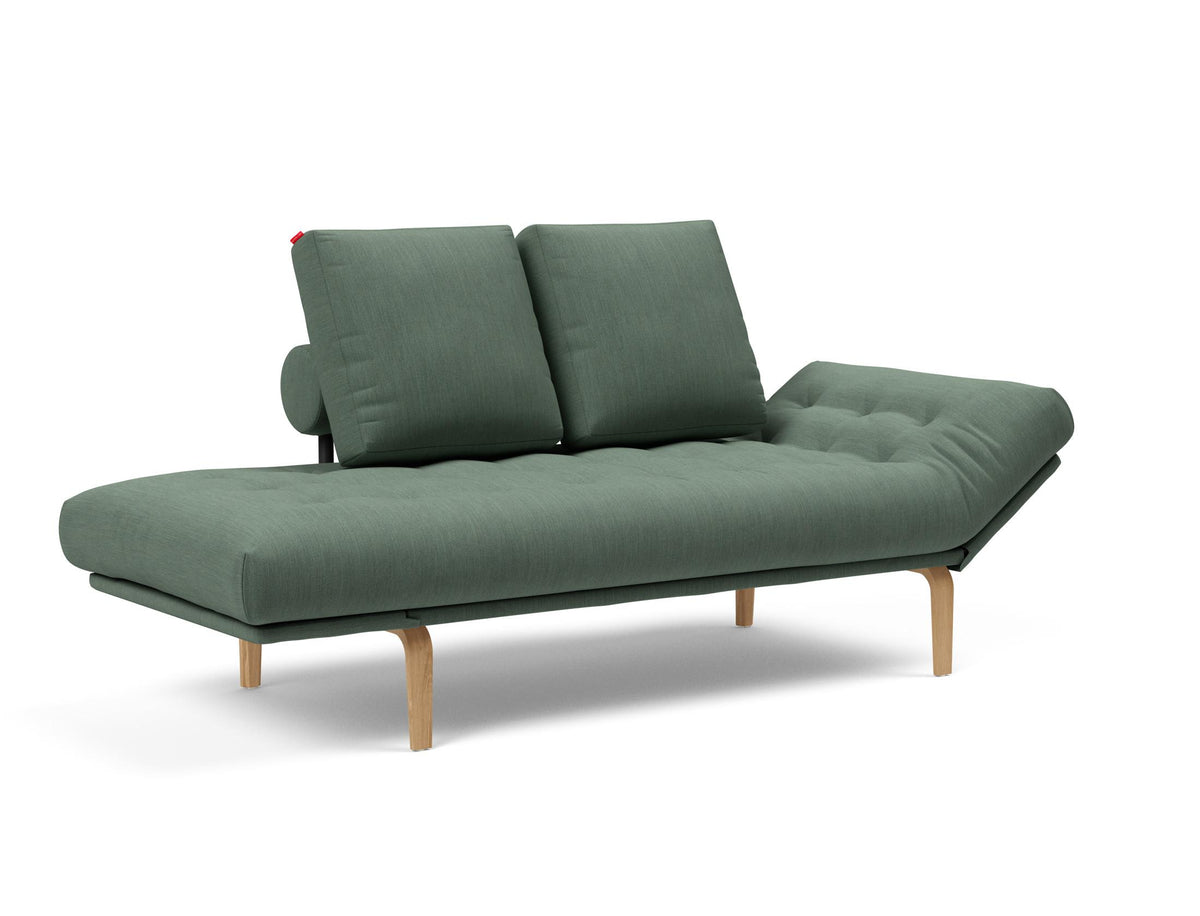 Rollo Bow Klappsofa 80 mit Gestellbezug Spring in 518 Elegance Green präsentiert im Onlineshop von KAQTU Design AG. Bettsofa ist von Innovation Living