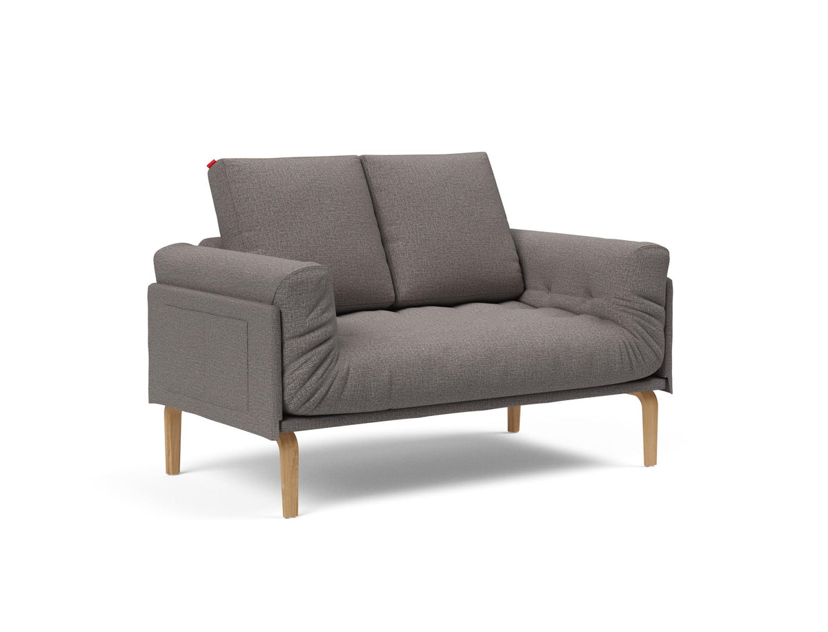 Rollo Bow Klappsofa 80 mit Gestellbezug Spring in 521 Mixed Dance Grey präsentiert im Onlineshop von KAQTU Design AG. Bettsofa ist von Innovation Living