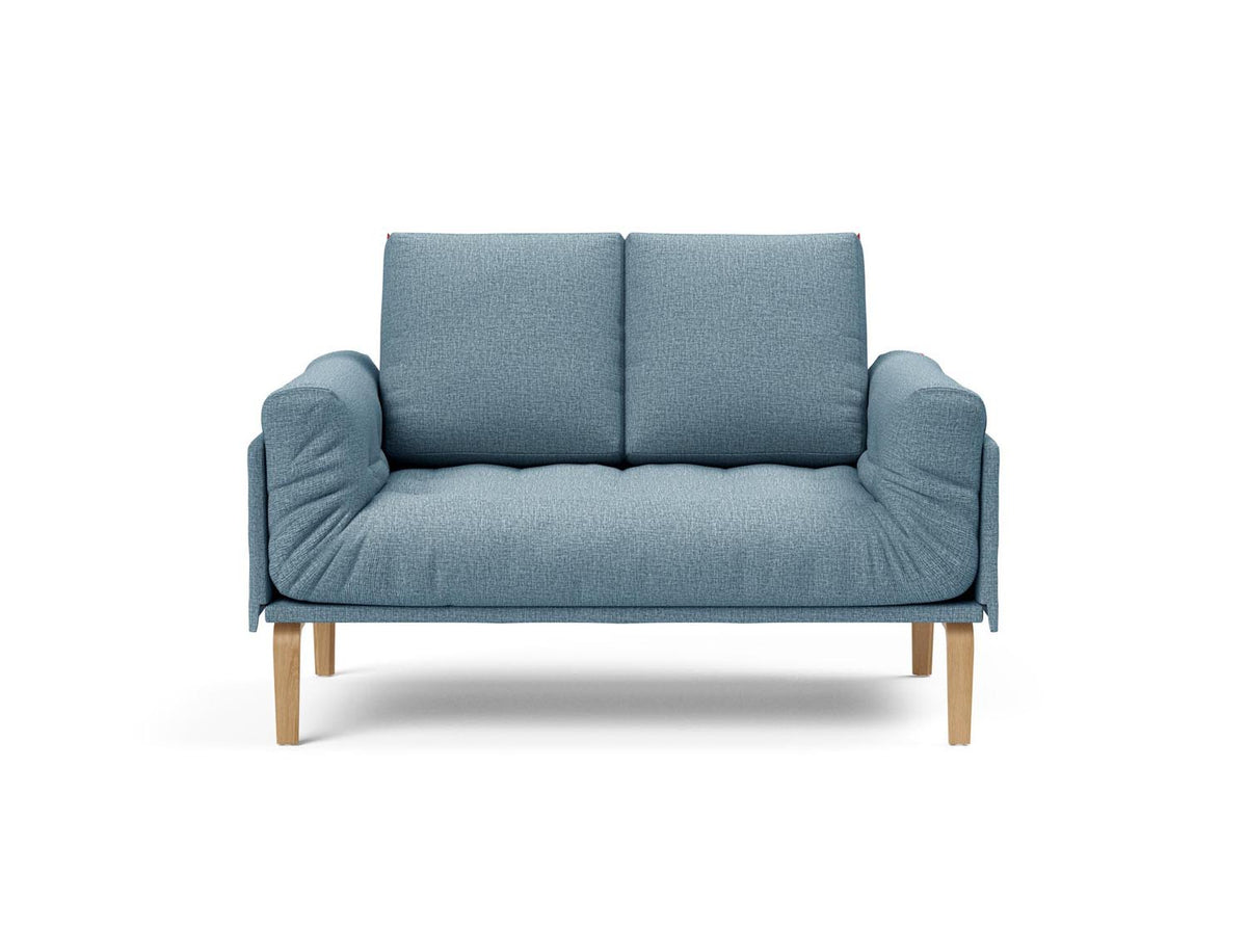 Rollo Bow Klappsofa 80 mit Gestellbezug Spring in 525 Mixed Dance Light Blue präsentiert im Onlineshop von KAQTU Design AG. Bettsofa ist von Innovation Living
