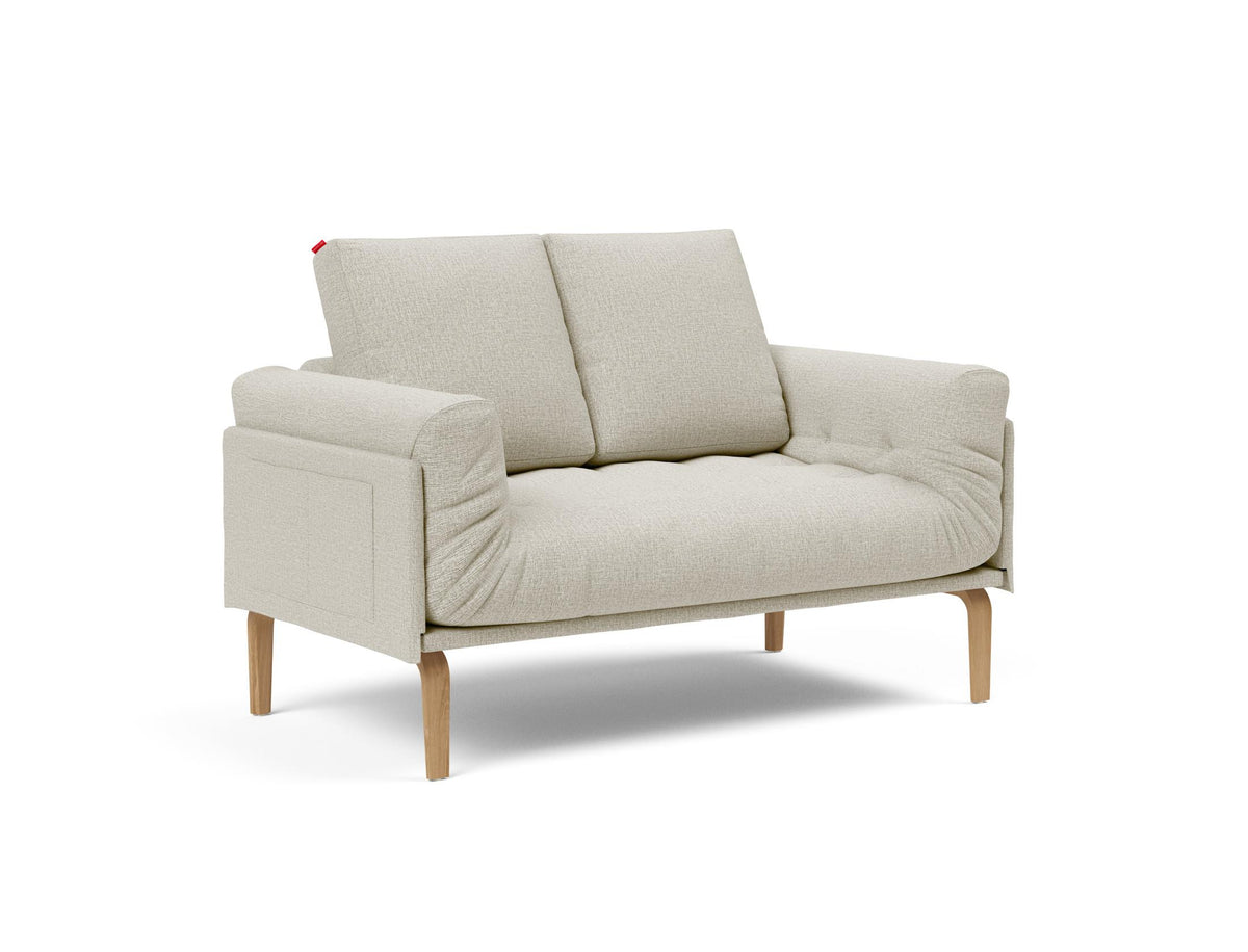 Rollo Bow Klappsofa 80 mit Gestellbezug Spring in 527 Mixed Dance Natural präsentiert im Onlineshop von KAQTU Design AG. Bettsofa ist von Innovation Living