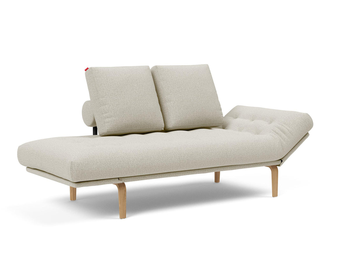 Rollo Bow Klappsofa 80 mit Gestellbezug Spring in 527 Mixed Dance Natural präsentiert im Onlineshop von KAQTU Design AG. Bettsofa ist von Innovation Living