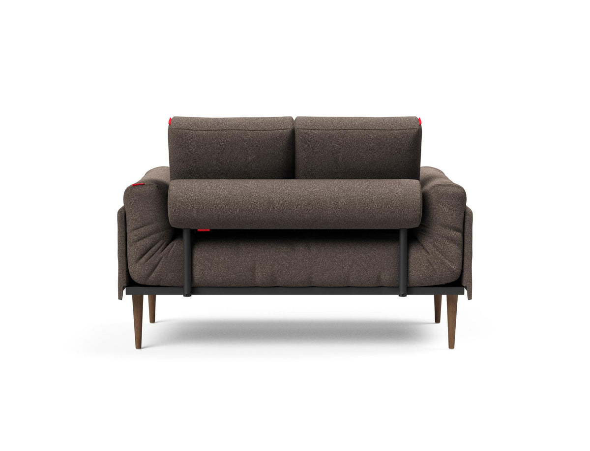 Rollo Styletto Klappsofa 80 mit Gestellbezug Spring in 530 Bouclé Taupe präsentiert im Onlineshop von KAQTU Design AG. Bettsofa ist von Innovation Living