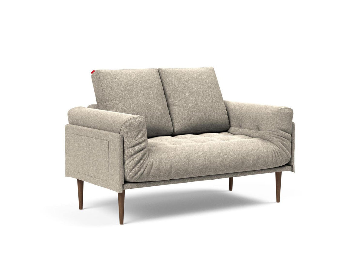 Rollo Styletto Klappsofa 80 mit Gestellbezug Spring in 539 Bouclé Beige präsentiert im Onlineshop von KAQTU Design AG. Bettsofa ist von Innovation Living