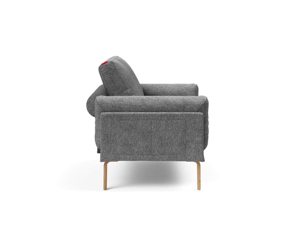 Rollo Bow Klappsofa 80 mit Gestellbezug Spring in 563 Twist Charcoal präsentiert im Onlineshop von KAQTU Design AG. Bettsofa ist von Innovation Living