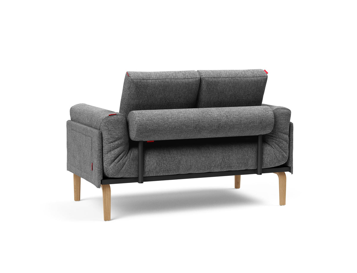 Rollo Bow Klappsofa 80 mit Gestellbezug Spring in 563 Twist Charcoal präsentiert im Onlineshop von KAQTU Design AG. Bettsofa ist von Innovation Living