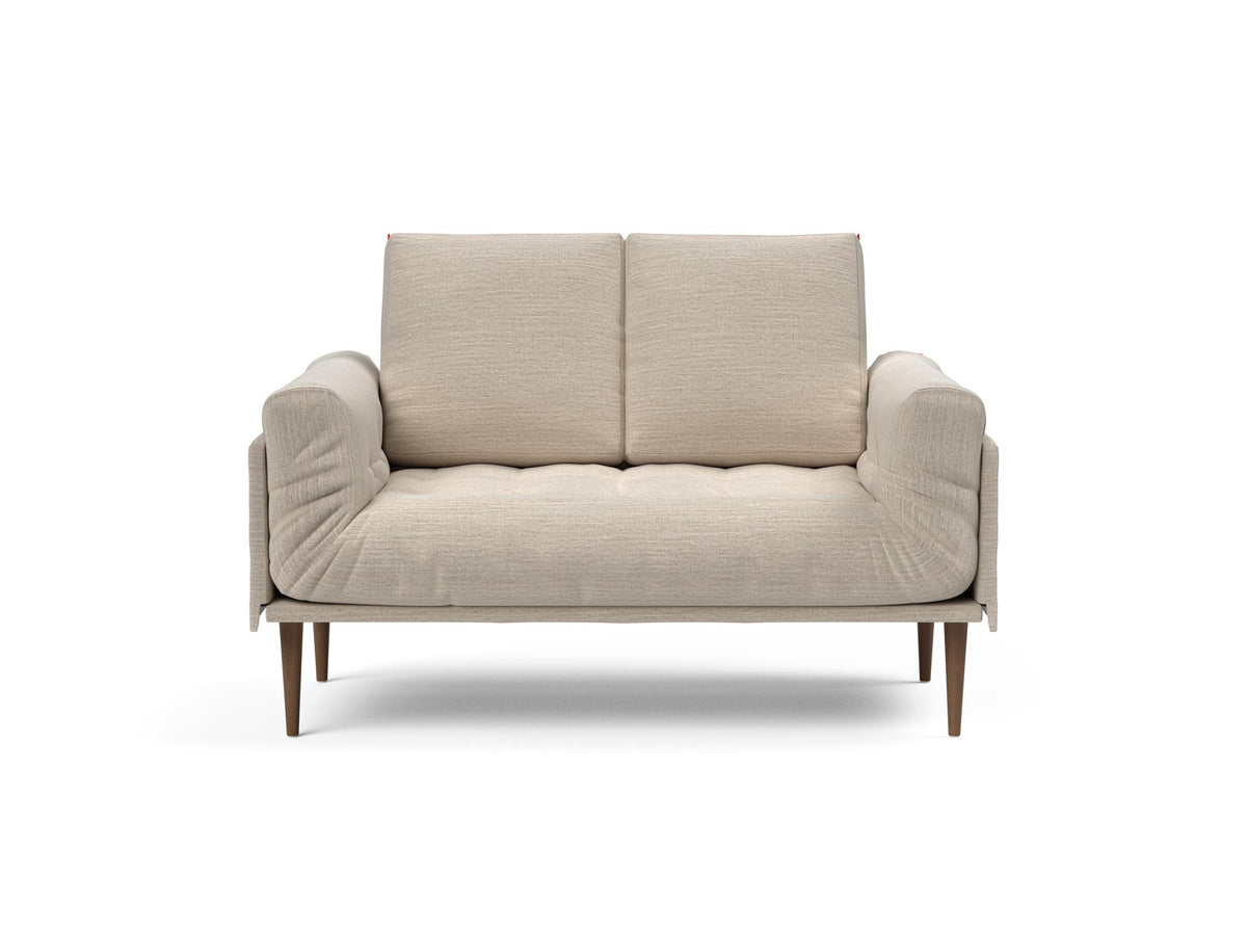 Rollo Styletto Klappsofa 80 mit Gestellbezug Spring in 612 Blida Sand Grey präsentiert im Onlineshop von KAQTU Design AG. Bettsofa ist von Innovation Living