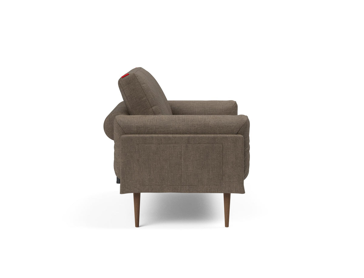 Rollo Styletto Klappsofa 80 mit Cover und Gestellbezug Spring in 411 Esina Cedar Brown präsentiert im Onlineshop von KAQTU Design AG. Bettsofa ist von Innovation Living