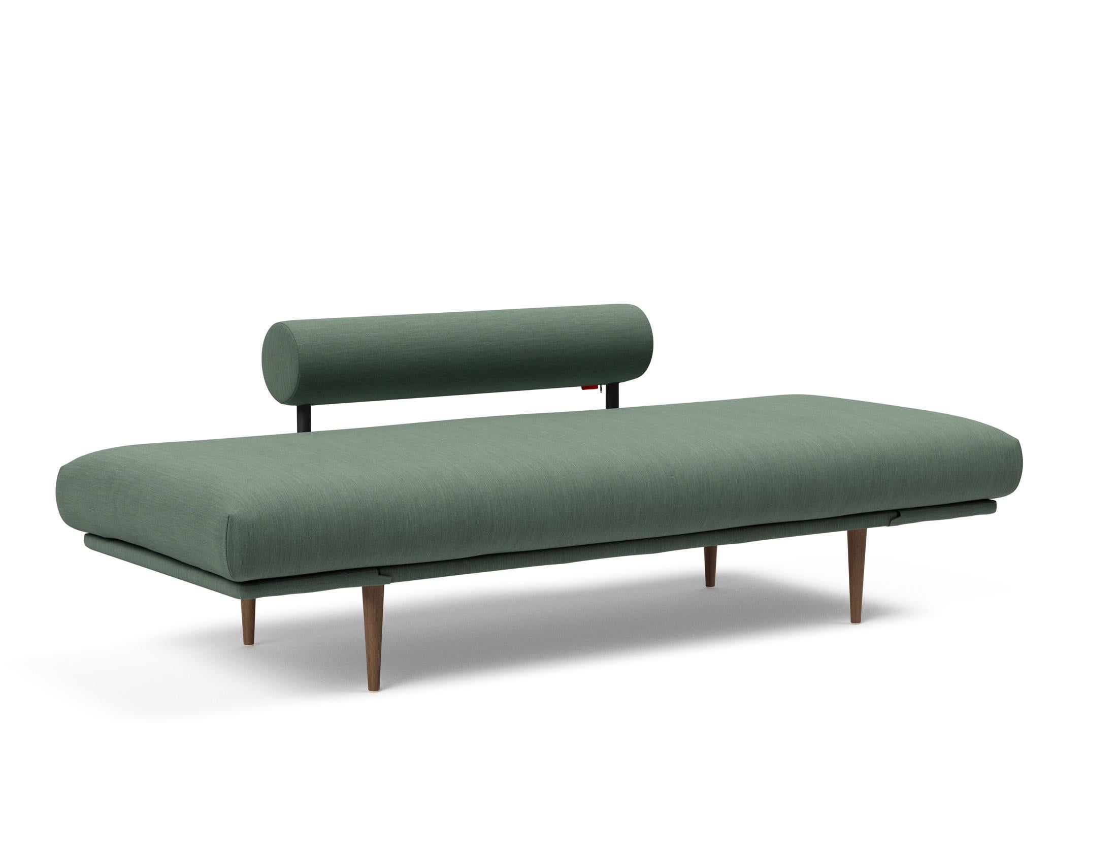 Erleben Sie das Rollo Styletto Klappsofa 80 von Innovation Living – stilvolles Design, funktional und ideal für kleine Räume, mit edlem Cover und Gestellbezug.