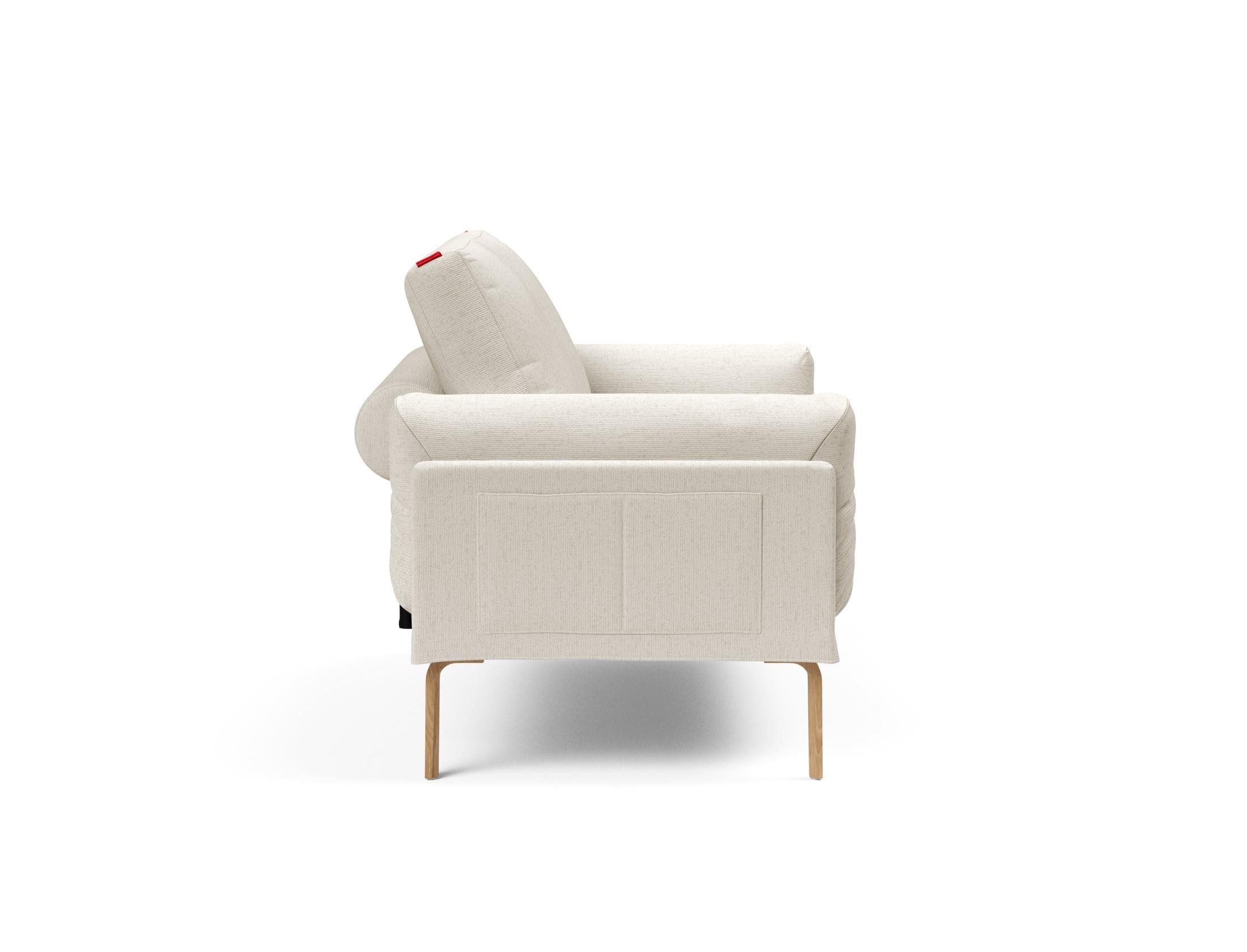 Erleben Sie das Rollo Bow Klappsofa 80 von Innovation Living – ein elegantes, funktionales Möbelstück mit schickem Cover und robustem Gestellbezug.