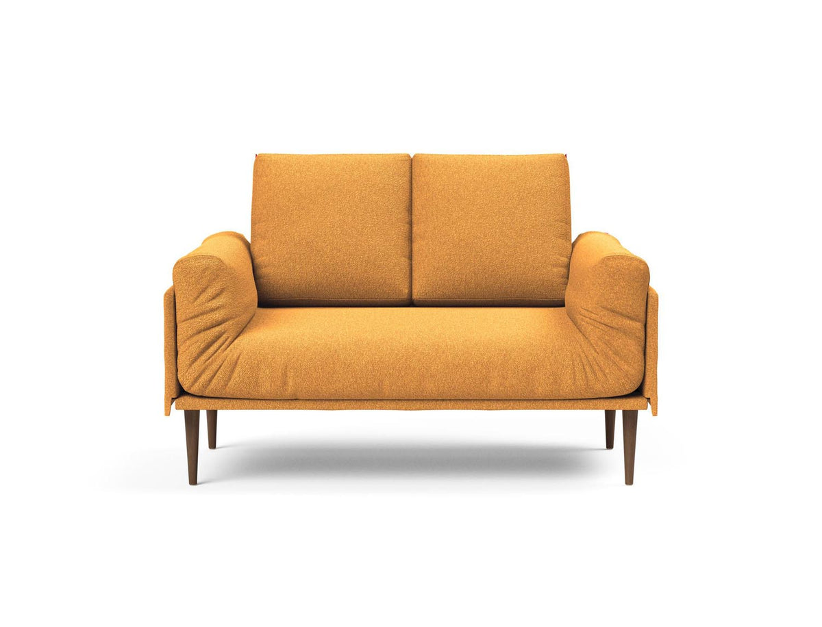 Rollo Styletto Klappsofa 80 mit Cover und Gestellbezug Spring in 536 Bouclé Ochre präsentiert im Onlineshop von KAQTU Design AG. Bettsofa ist von Innovation Living