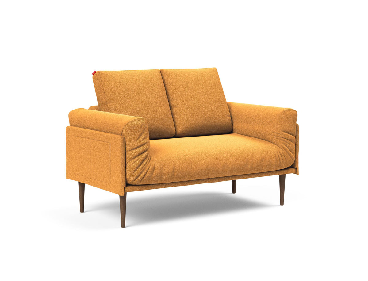 Rollo Styletto Klappsofa 80 mit Cover und Gestellbezug Spring in 536 Bouclé Ochre präsentiert im Onlineshop von KAQTU Design AG. Bettsofa ist von Innovation Living