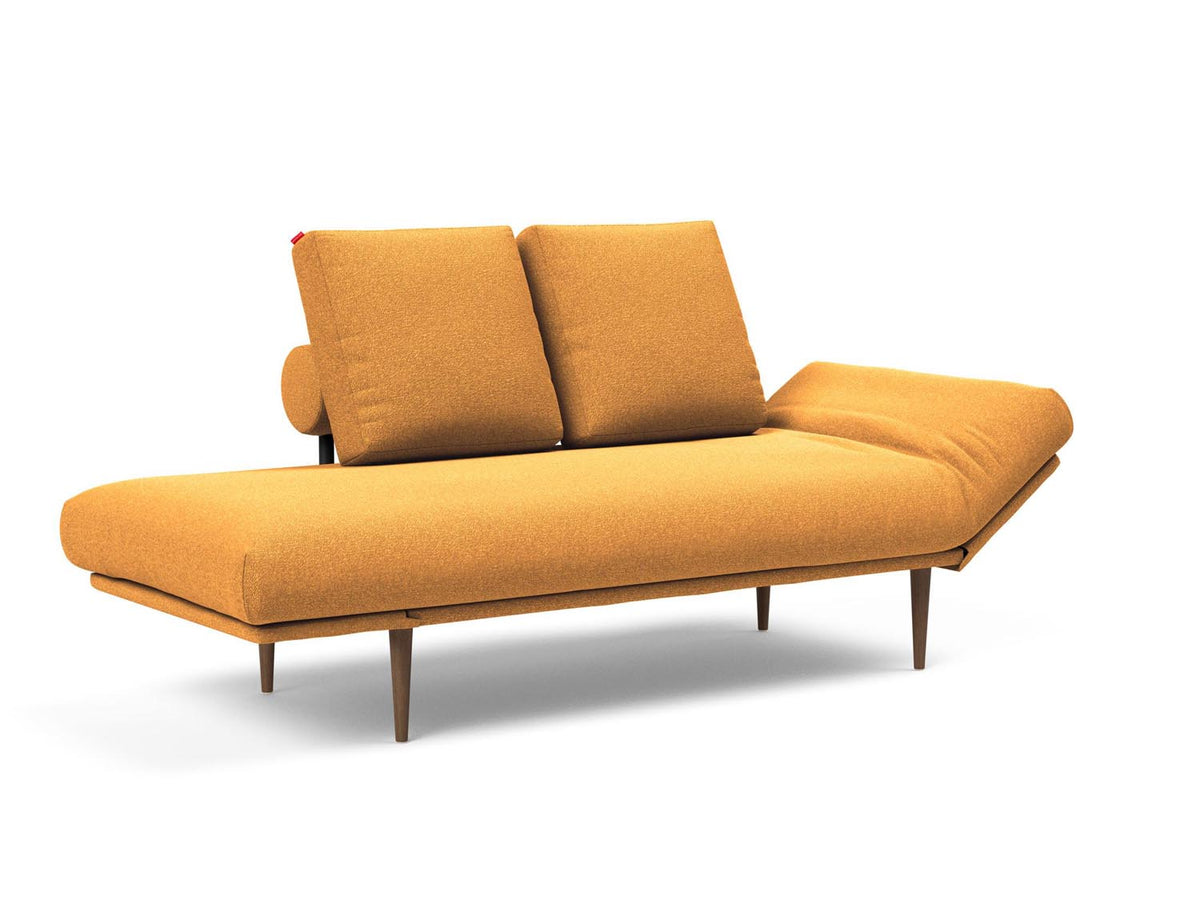 Rollo Styletto Klappsofa 80 mit Cover und Gestellbezug Spring in 536 Bouclé Ochre präsentiert im Onlineshop von KAQTU Design AG. Bettsofa ist von Innovation Living