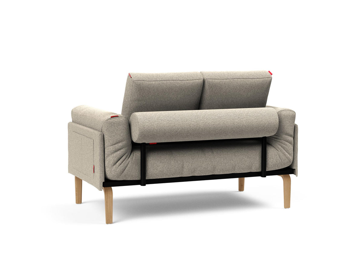 Rollo Bow Klappsofa 80 mit Cover und Gestellbezug Spring in 563 Twist Charcoal präsentiert im Onlineshop von KAQTU Design AG. Bettsofa ist von Innovation Living