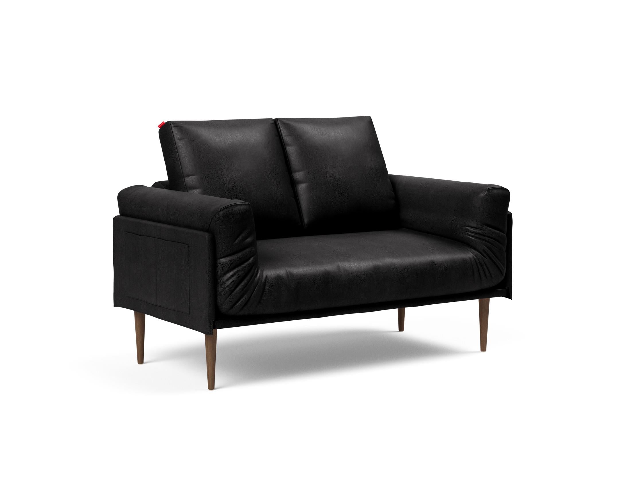 Erleben Sie das Rollo Styletto Klappsofa 80 von Innovation Living – stilvolles Design, funktional und ideal für kleine Räume, mit edlem Cover und Gestellbezug.