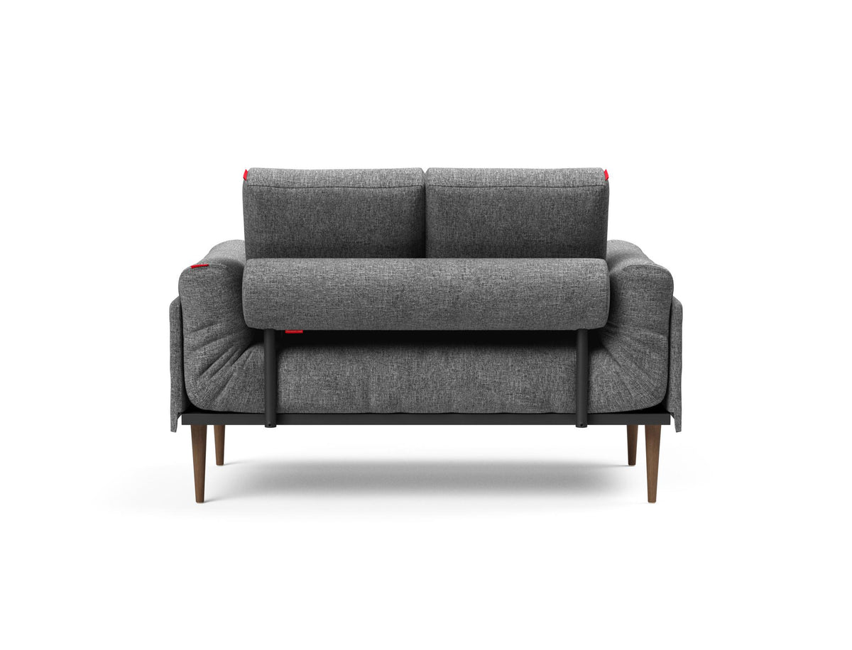 Rollo Styletto Klappsofa 80 mit Cover und Gestellbezug Spring in 563 Twist Charcoal präsentiert im Onlineshop von KAQTU Design AG. Bettsofa ist von Innovation Living