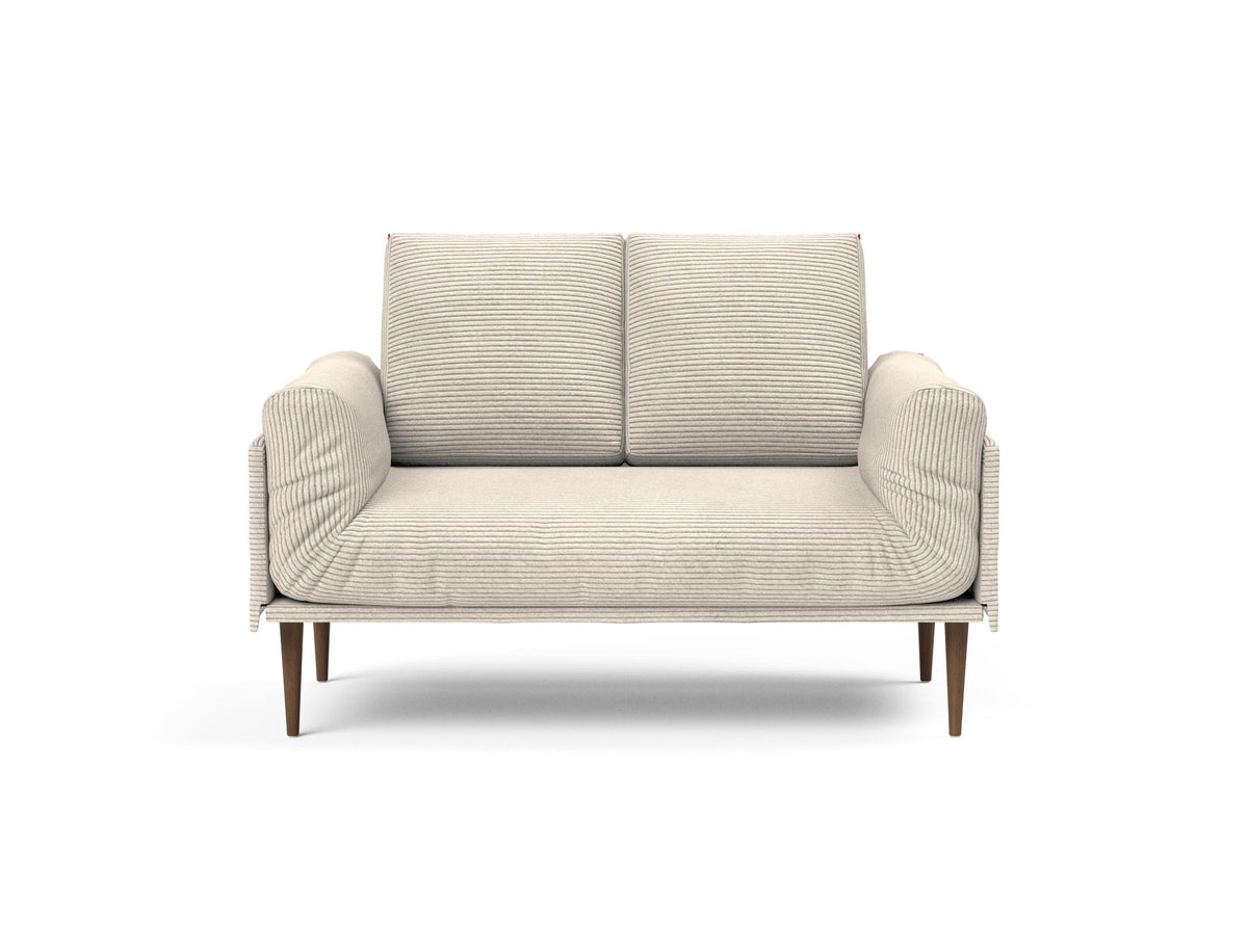Rollo Styletto Klappsofa 80 mit Cover und Gestellbezug Spring in 594 Corduroy Ivory präsentiert im Onlineshop von KAQTU Design AG. Bettsofa ist von Innovation Living