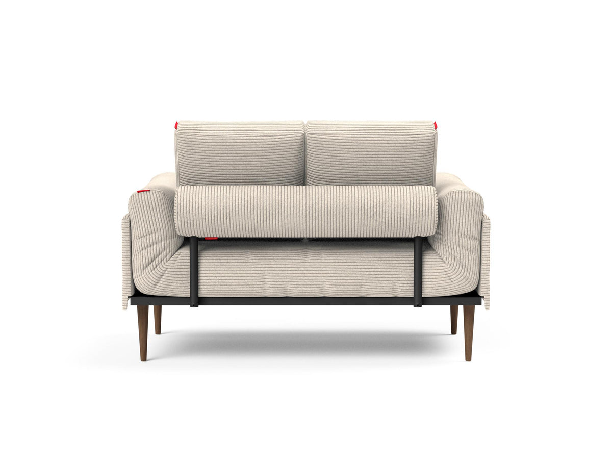 Rollo Styletto Klappsofa 80 mit Cover und Gestellbezug Spring in 594 Corduroy Ivory präsentiert im Onlineshop von KAQTU Design AG. Bettsofa ist von Innovation Living