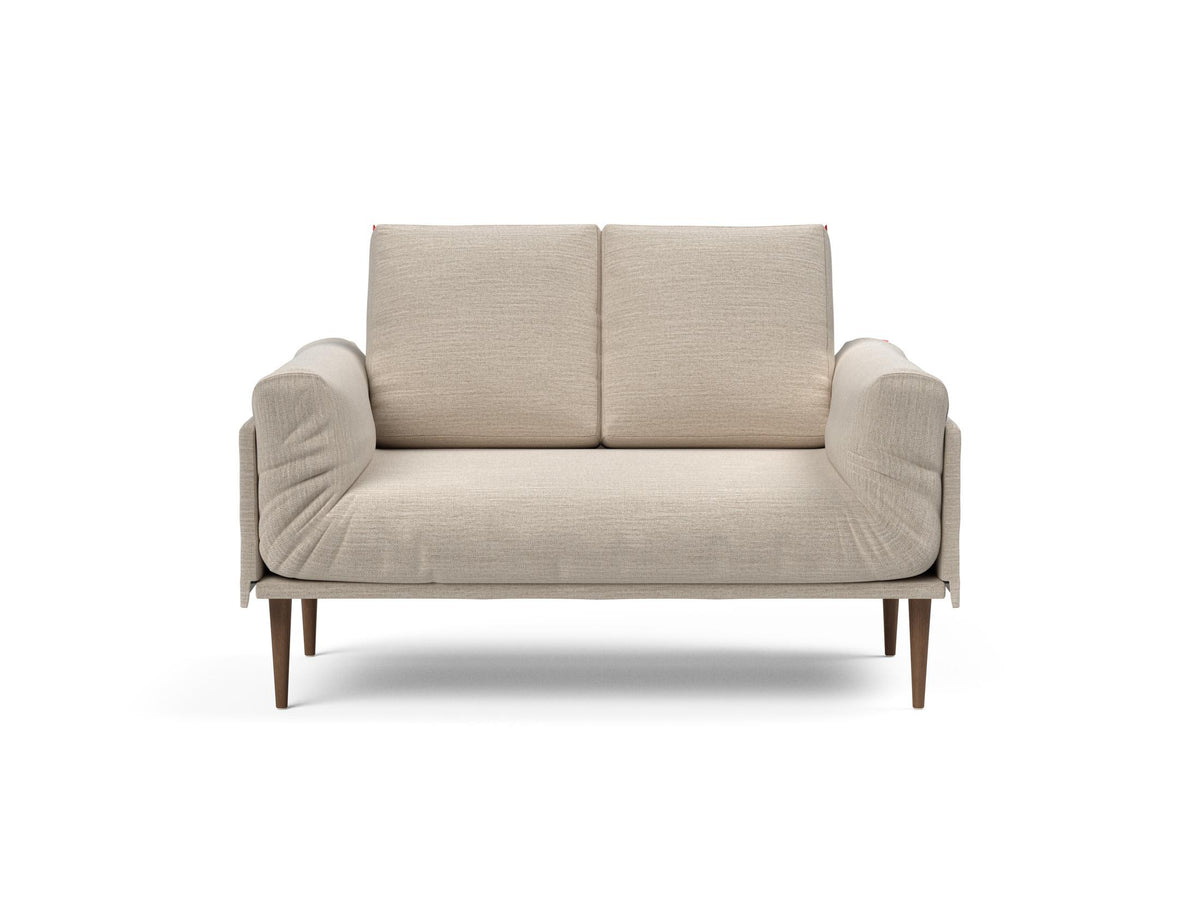 Rollo Styletto Klappsofa 80 mit Cover und Gestellbezug Spring in 612 Blida Sand Grey präsentiert im Onlineshop von KAQTU Design AG. Bettsofa ist von Innovation Living