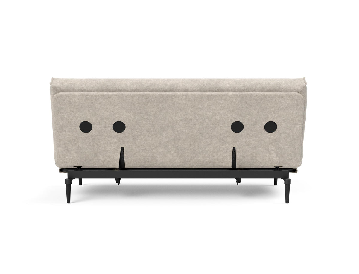 Colpus Bettsofa 140 Nordic Cover Eiche schwarz mit Gestellbezug Soft Spring in 280 Avella Sand präsentiert im Onlineshop von KAQTU Design AG. Bettsofa ist von Innovation Living