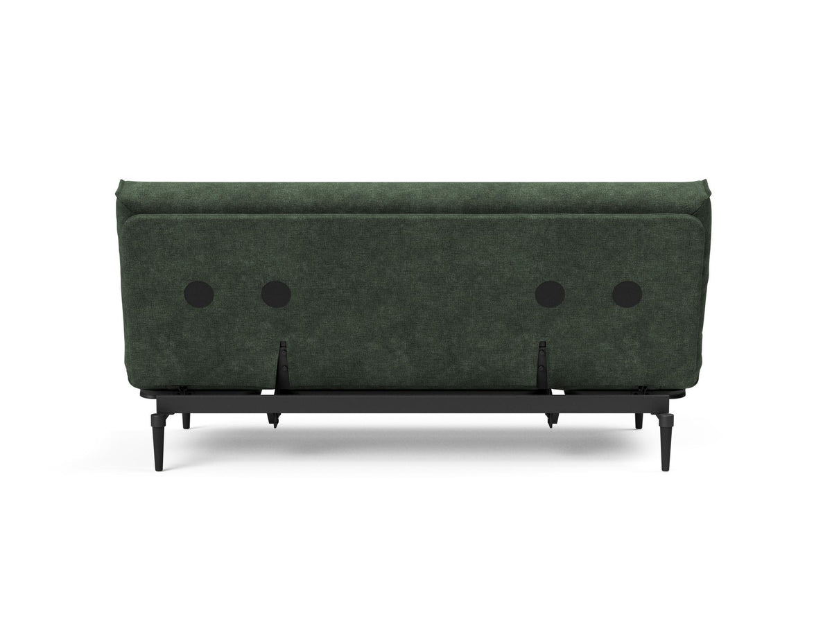 Colpus Bettsofa 140 Nordic Cover Eiche schwarz Soft Spring in 281 Avella Pine Green präsentiert im Onlineshop von KAQTU Design AG. Bettsofa ist von Innovation Living