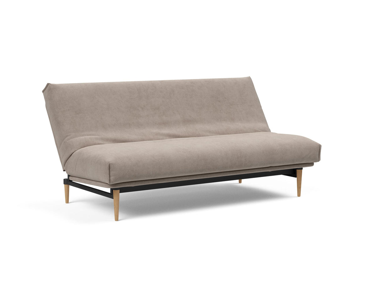 Colpus Bettsofa 140 Nordic Cover mit Gestellbezug Soft Spring in 318 Cordufine Beige präsentiert im Onlineshop von KAQTU Design AG. Bettsofa ist von Innovation Living