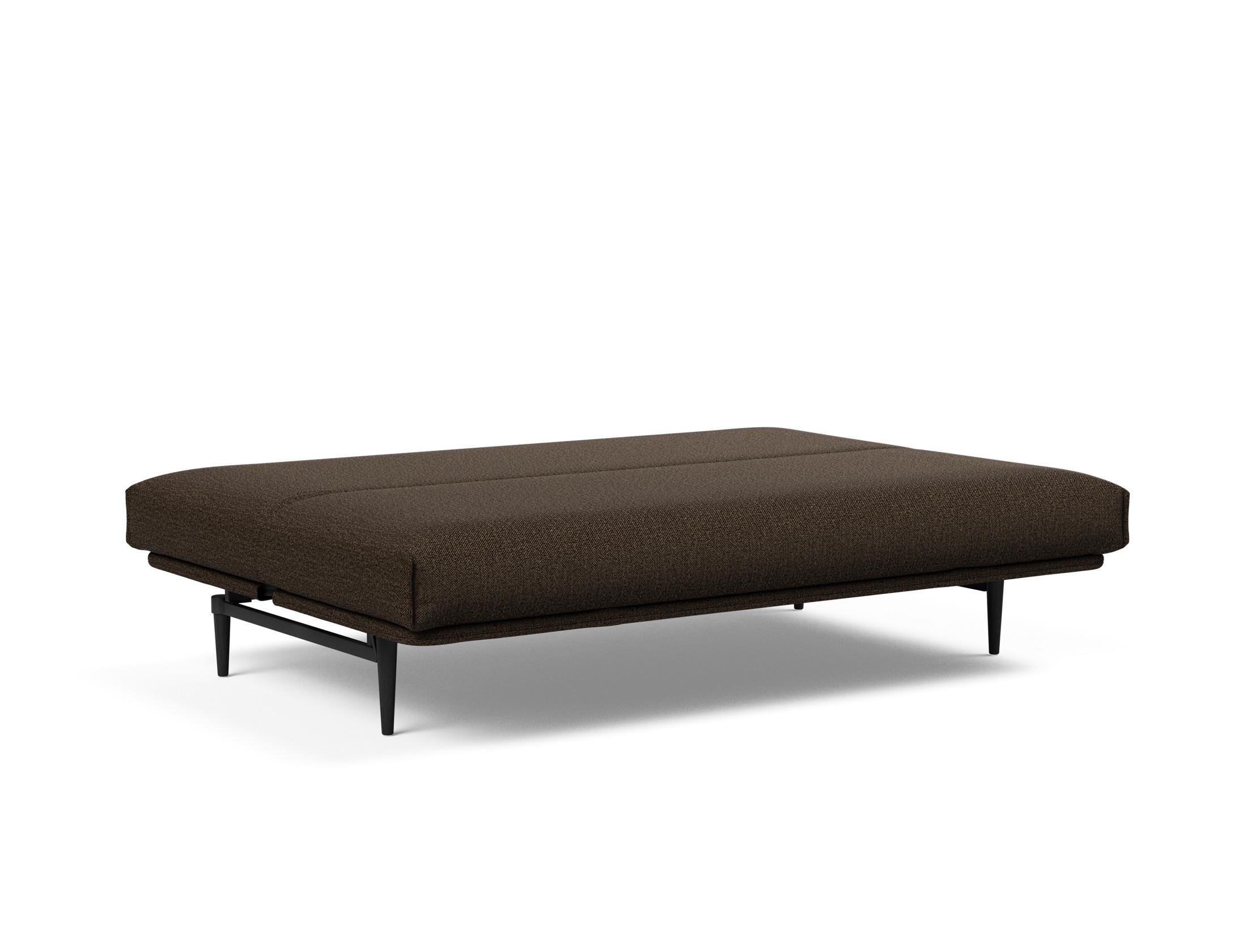Entdecken Sie das Colpus Bettsofa 140 in elegantem Eiche schwarz. Der Soft Spring Bezug vereint modernen Stil mit höchstem Sitzkomfort.