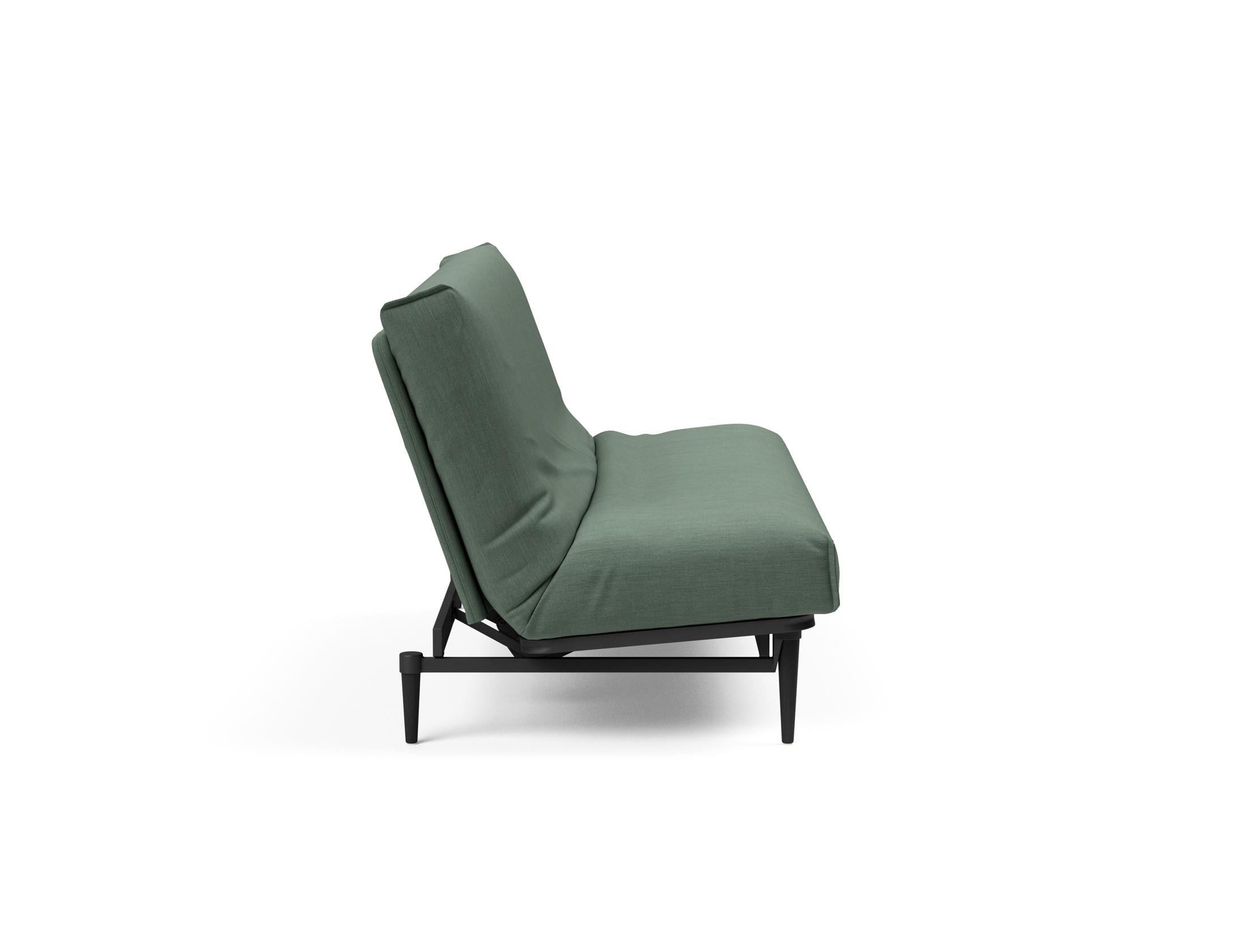 Entdecken Sie das Colpus Bettsofa 140 in elegantem Eiche schwarz mit Nordic Cover – ideal für modernes Wohnen und flexible Schlaflösungen.