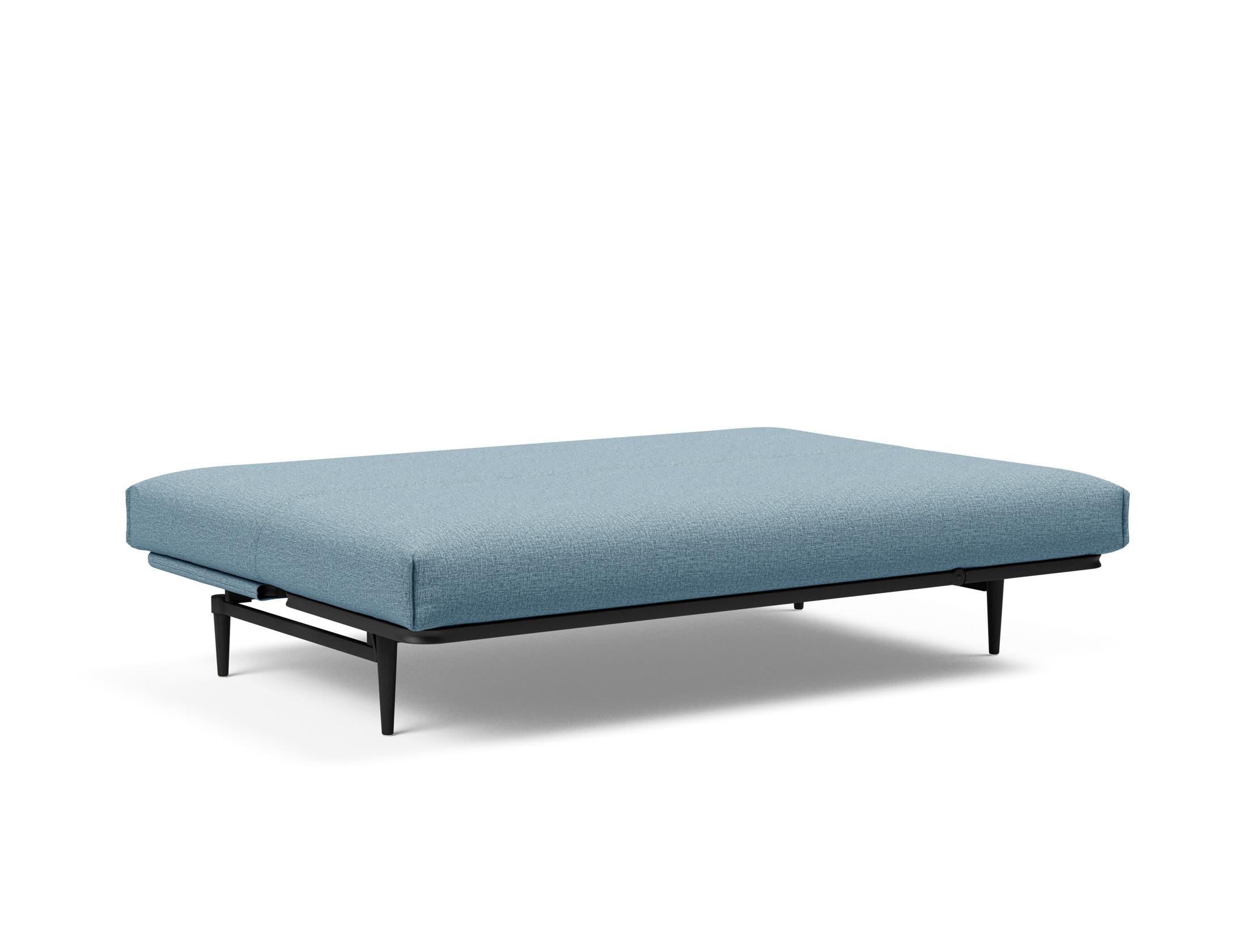 Entdecken Sie das Colpus Bettsofa 140 in elegantem Eiche schwarz mit Nordic Cover – ideal für modernes Wohnen und flexible Schlaflösungen.