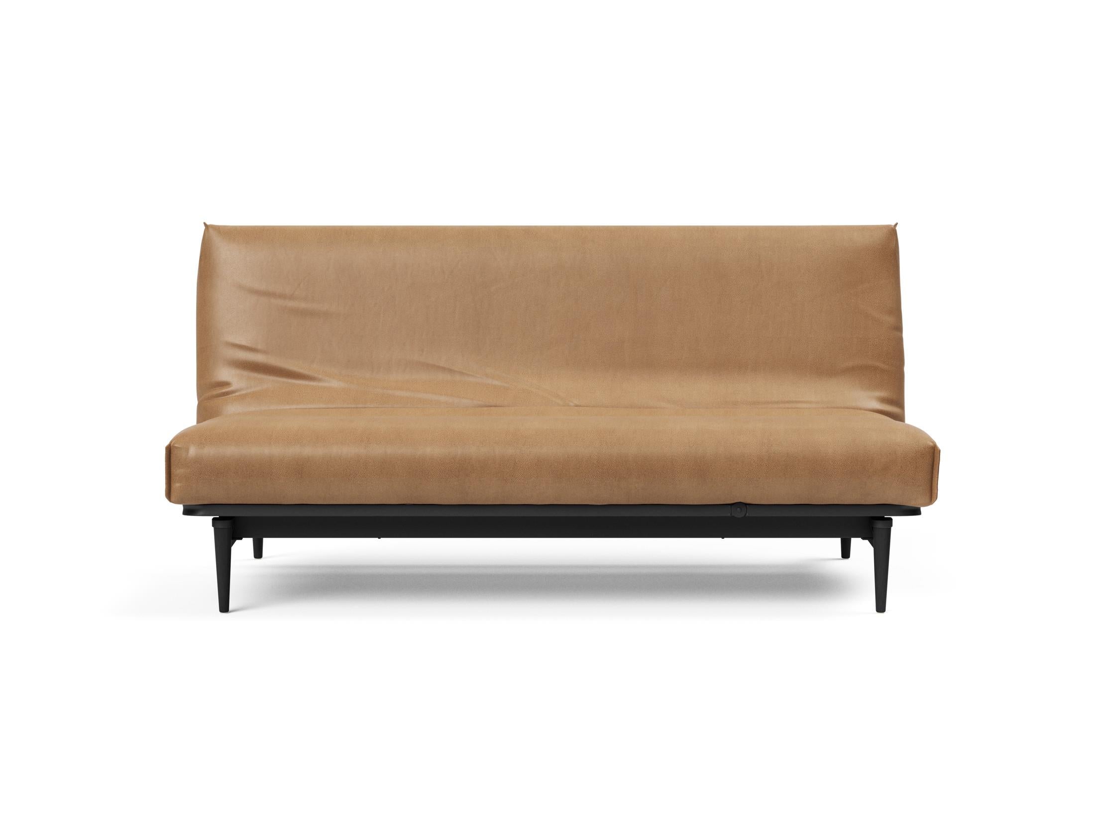 Entdecken Sie das Colpus Bettsofa 140 in elegantem Eiche schwarz mit Nordic Cover – ideal für modernes Wohnen und flexible Schlaflösungen.