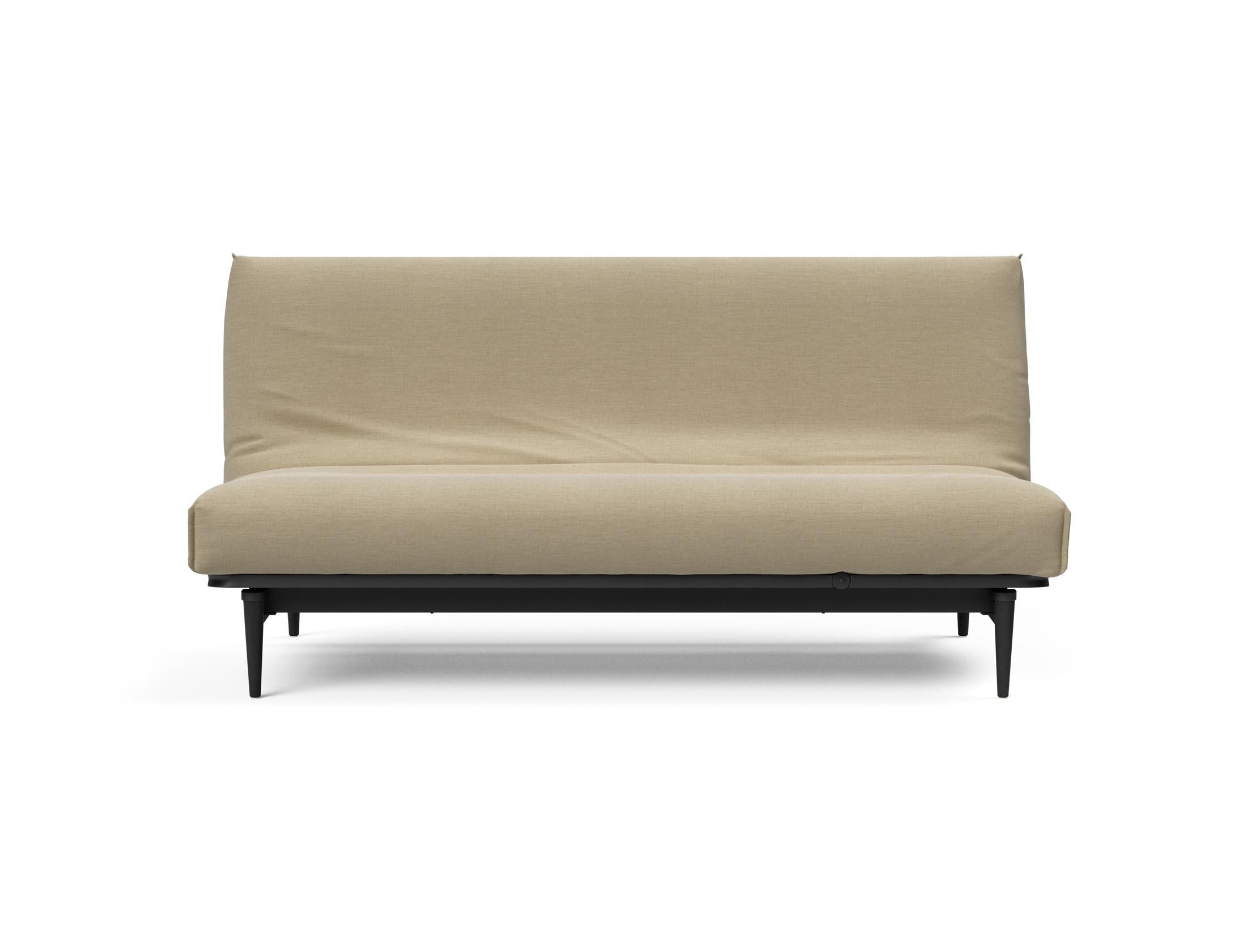 Entdecken Sie das Colpus Bettsofa 140 in elegantem Eiche schwarz mit Nordic Cover – ideal für modernes Wohnen und flexible Schlaflösungen.