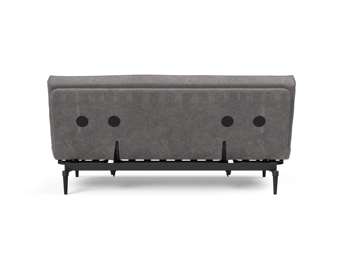 Colpus Bettsofa 140 Sharp Plus Cover Eiche schwarz Soft Spring in 282 Avella Warm Grey präsentiert im Onlineshop von KAQTU Design AG. Bettsofa ist von Innovation Living