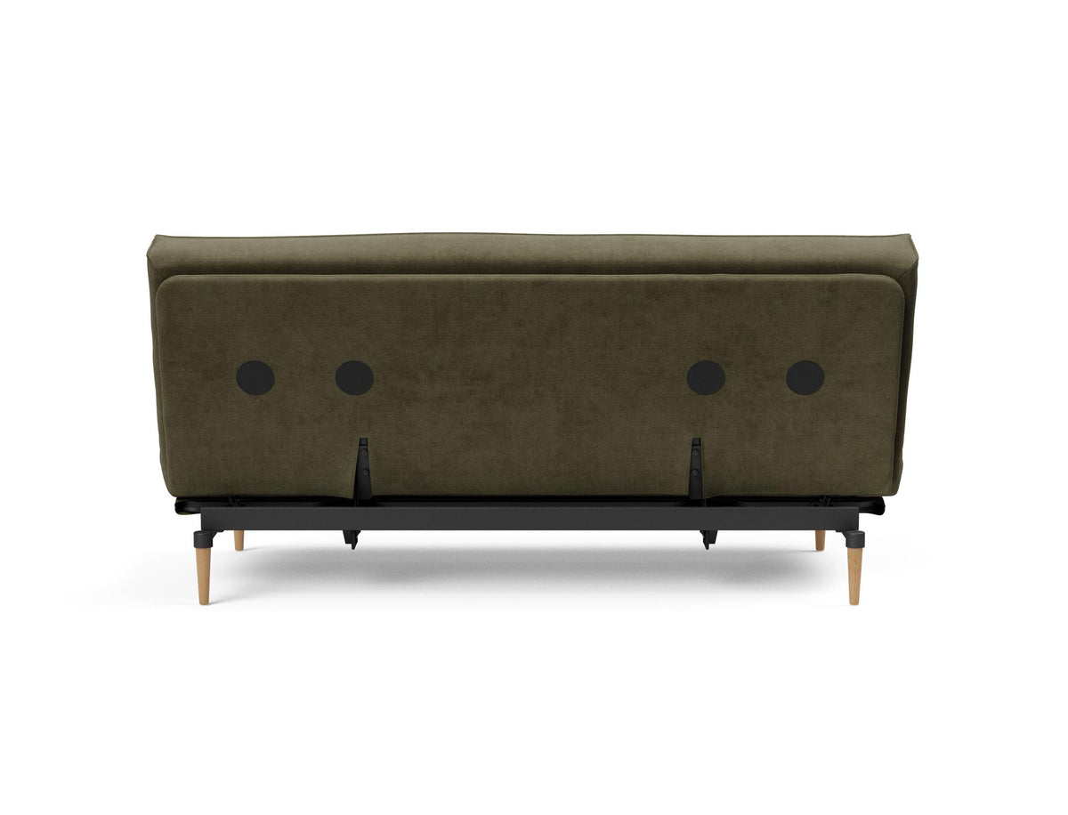 Colpus Bettsofa 140 Sharp Plus Cover mit Gestellbezug Soft Spring in 316 Cordufine Pine Green präsentiert im Onlineshop von KAQTU Design AG. Bettsofa ist von Innovation Living