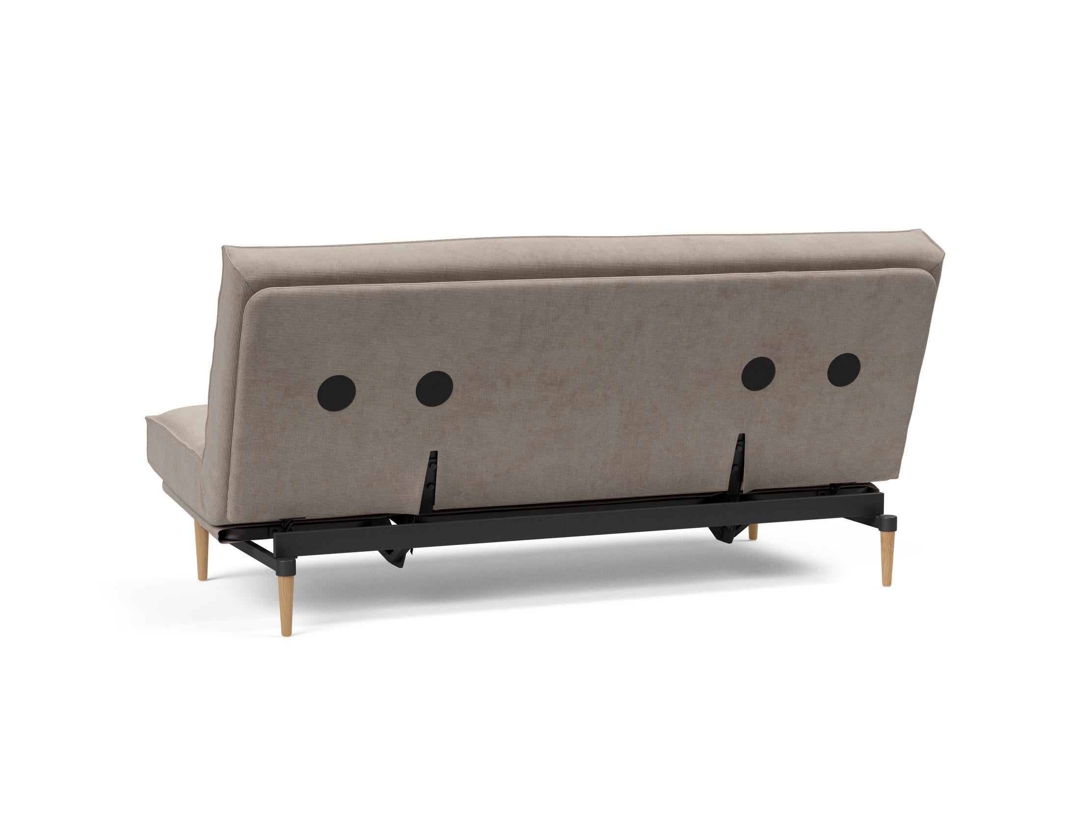 Entdecken Sie das Colpus Bettsofa 140 Sharp Plus mit Soft Spring Bezug – elegant, platzsparend und mühelos in ein komfortables Bett verwandelbar.