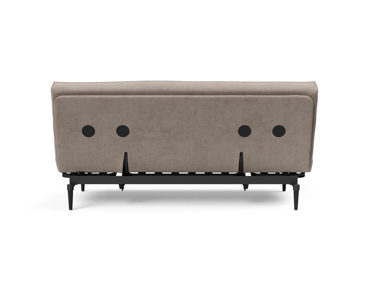 Colpus Bettsofa 140 Sharp Plus Cover Eiche schwarz Soft Spring in 318 Cordufine Beige präsentiert im Onlineshop von KAQTU Design AG. Bettsofa ist von Innovation Living