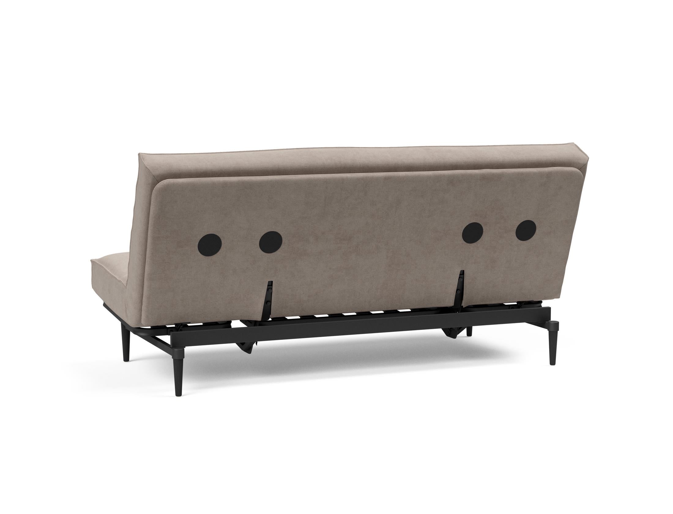 Entdecken Sie das Colpus Bettsofa 140 Sharp Plus Cover in elegantem Eiche schwarz – ideal für modernes Wohnen und entspannte Nächte.