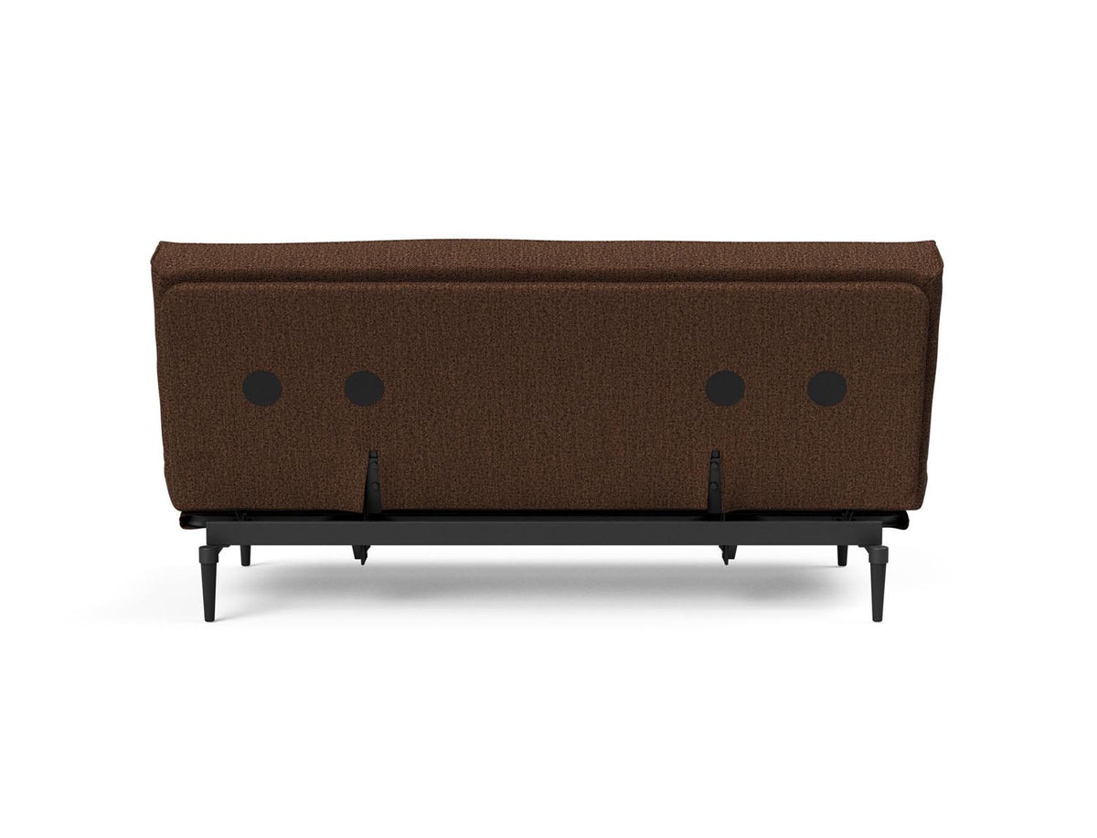 Colpus Bettsofa 140 Sharp Plus Cover Eiche schwarz mit Gestellbezug Soft Spring in 359 Taura Cappuccino präsentiert im Onlineshop von KAQTU Design AG. Bettsofa ist von Innovation Living