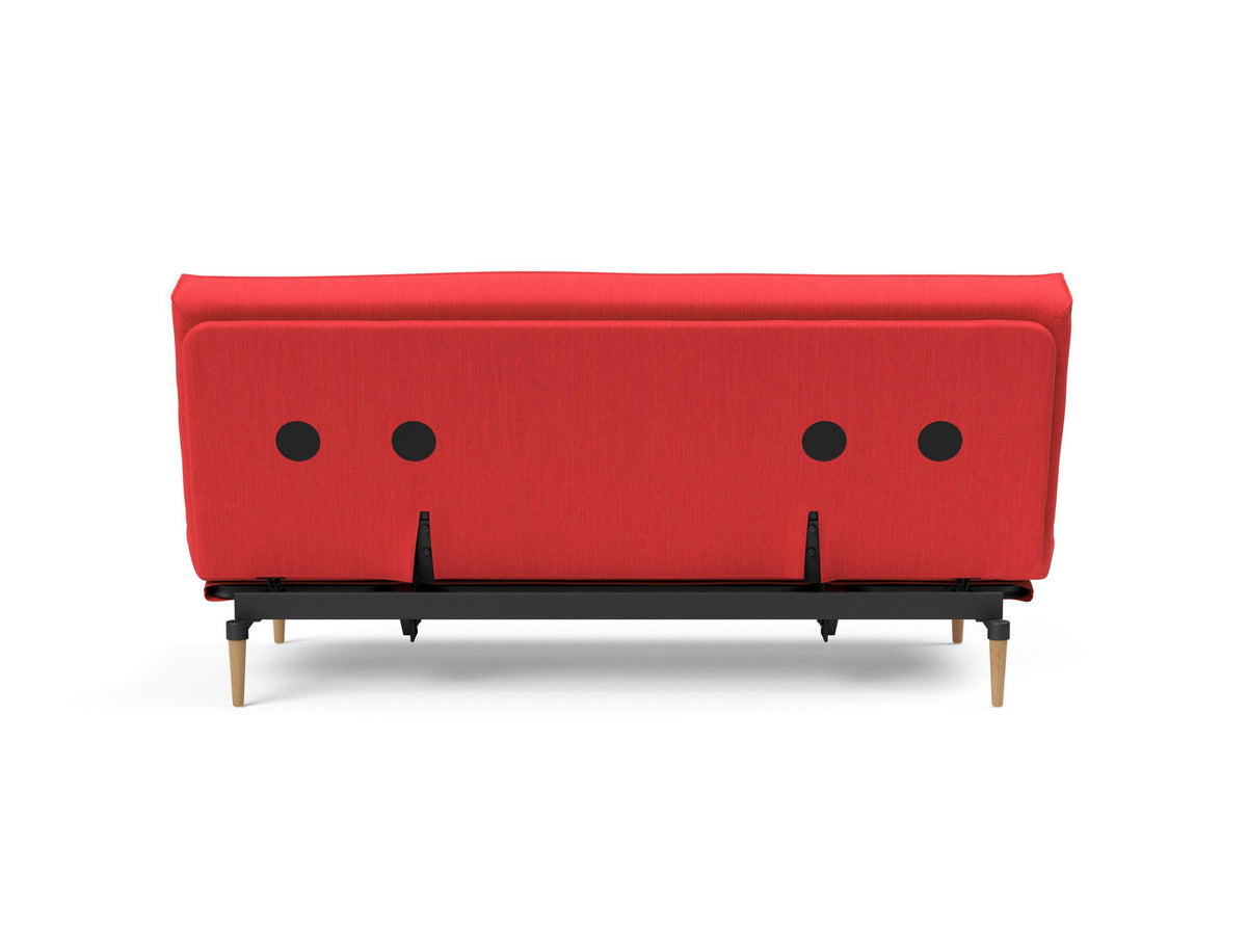 Colpus Bettsofa 140 Sharp Plus Cover mit Gestellbezug Soft Spring in 511 Elegance Red präsentiert im Onlineshop von KAQTU Design AG. Bettsofa ist von Innovation Living