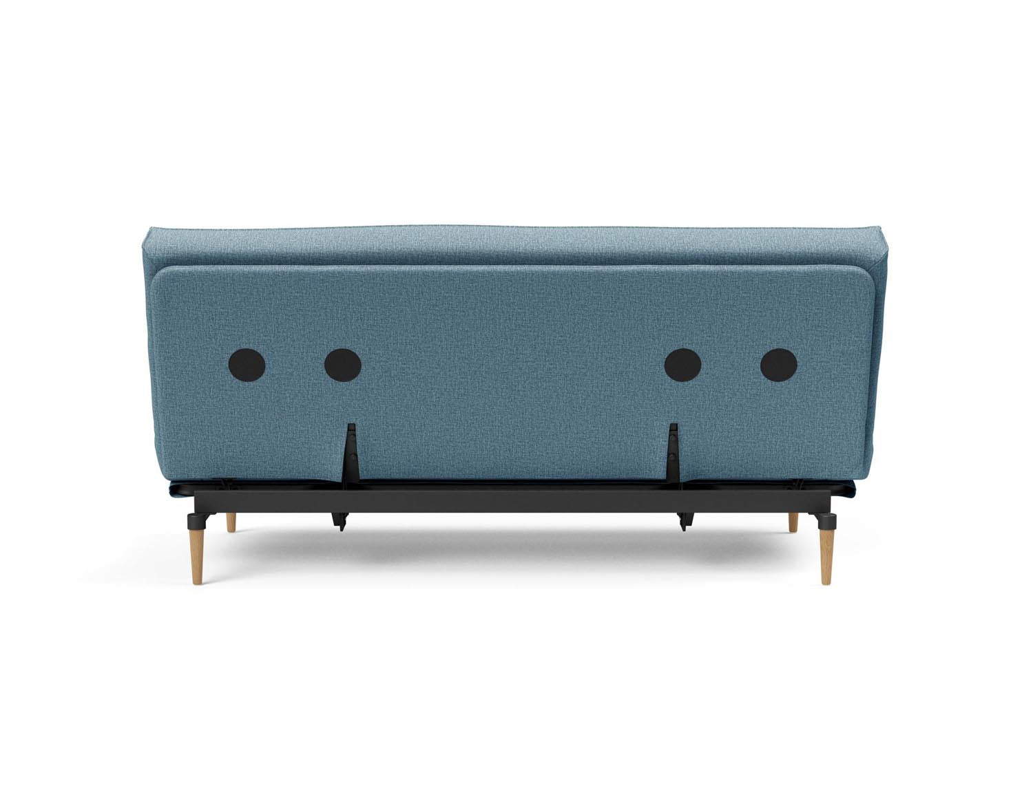 Erleben Sie das Colpus Bettsofa 140 Sharp Plus mit Soft Spring Bezug – stilvoll, funktional und ideal für kleine Räume, verwandelt sich schnell in ein gemütliches Bett.