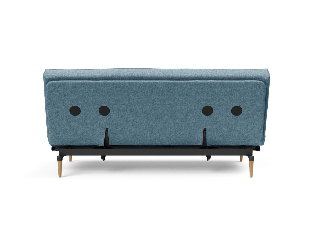 Colpus Bettsofa 140 Sharp Plus Cover mit Gestellbezug Soft Spring in 525 Mixed Dance Light Blue präsentiert im Onlineshop von KAQTU Design AG. Bettsofa ist von Innovation Living