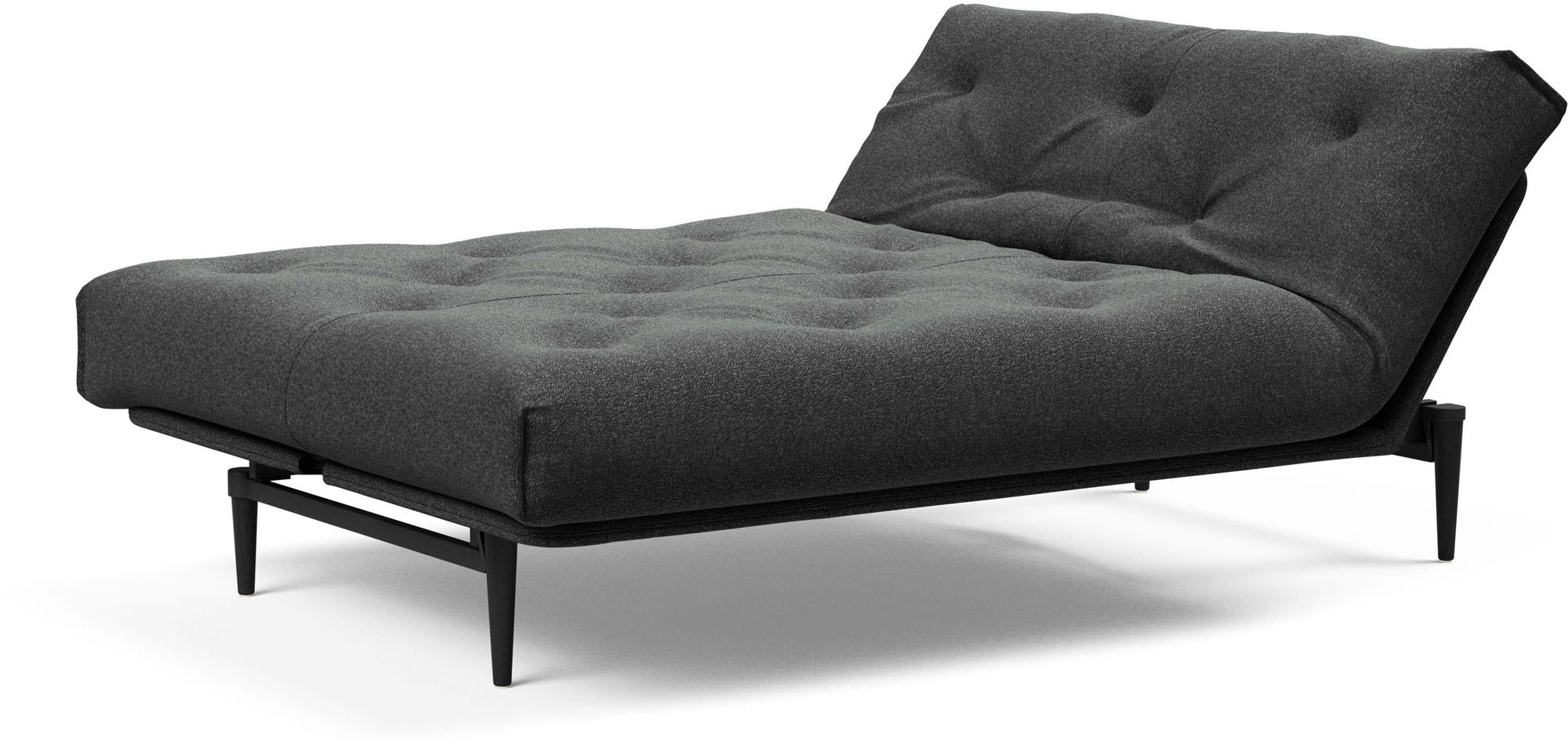 Erleben Sie das elegante Colpus Bettsofa 140 in Nordic Eiche schwarz von Innovation Living – ideal für moderne Räume und flexible Nutzung.
