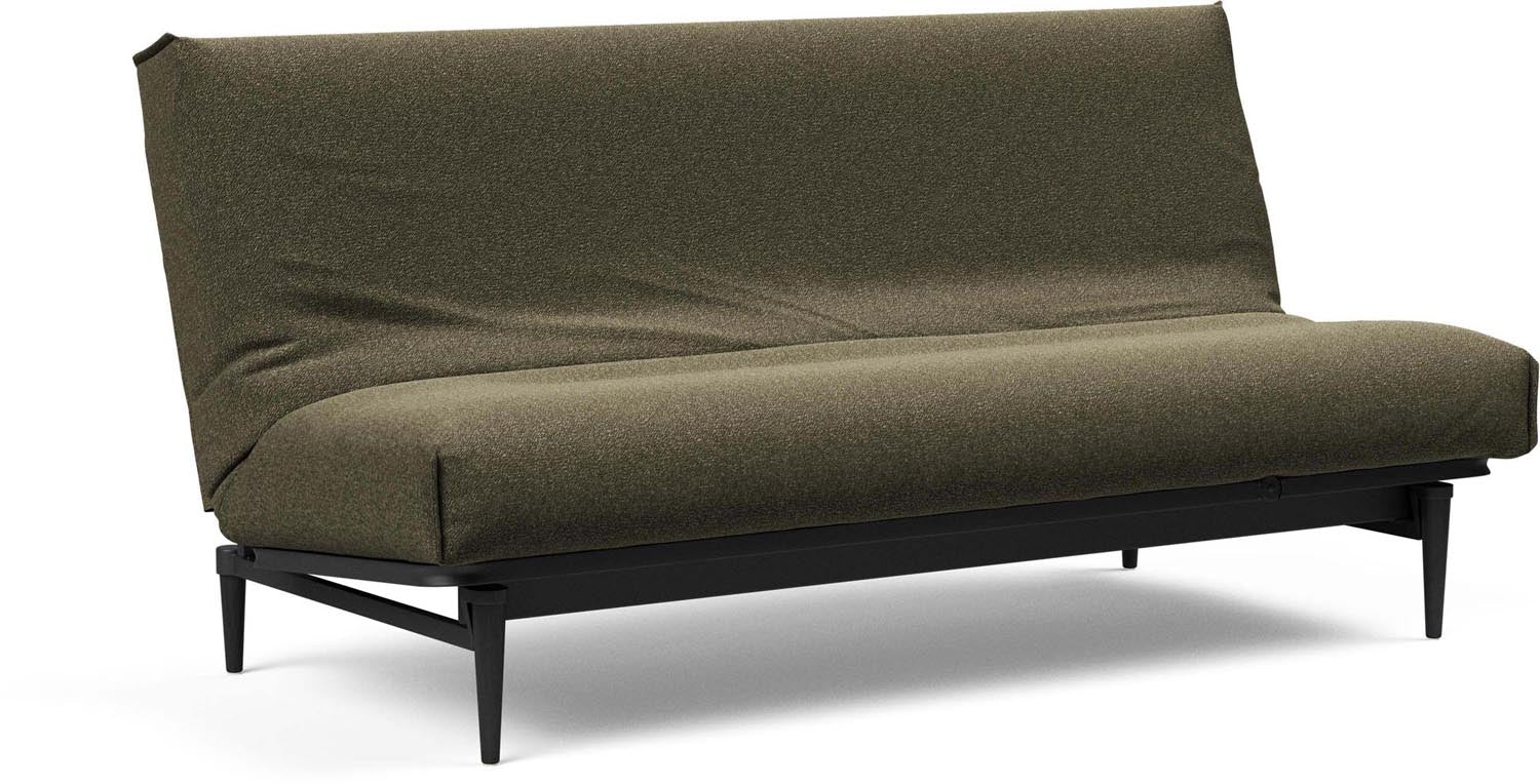 Entdecken Sie das stilvolle Colpus Bettsofa 140 in Nordic Cover und schwarzer Eiche von Innovation Living – ideal für zeitgemäße Wohnkonzepte und vielseitige Einsätze.