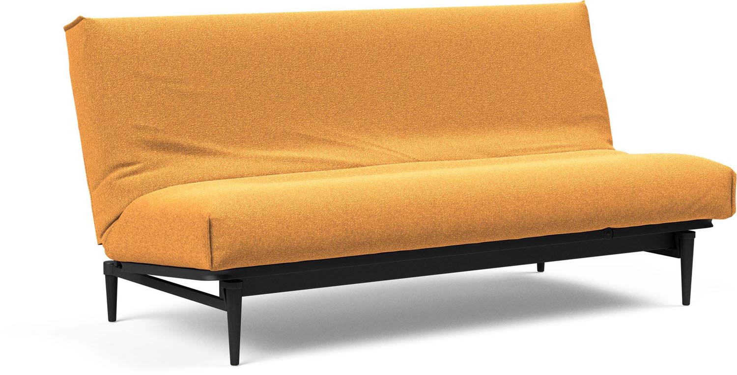 Entdecken Sie das stilvolle Colpus Bettsofa 140 in Nordic Cover und schwarzer Eiche von Innovation Living – ideal für zeitgemäße Wohnkonzepte und vielseitige Einsätze.